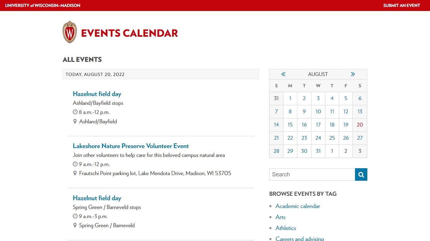 All events | UW–Madison Events Calendar