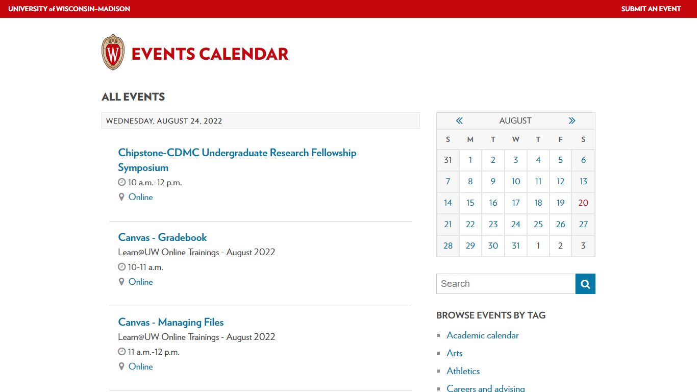 All events | UW–Madison Events Calendar